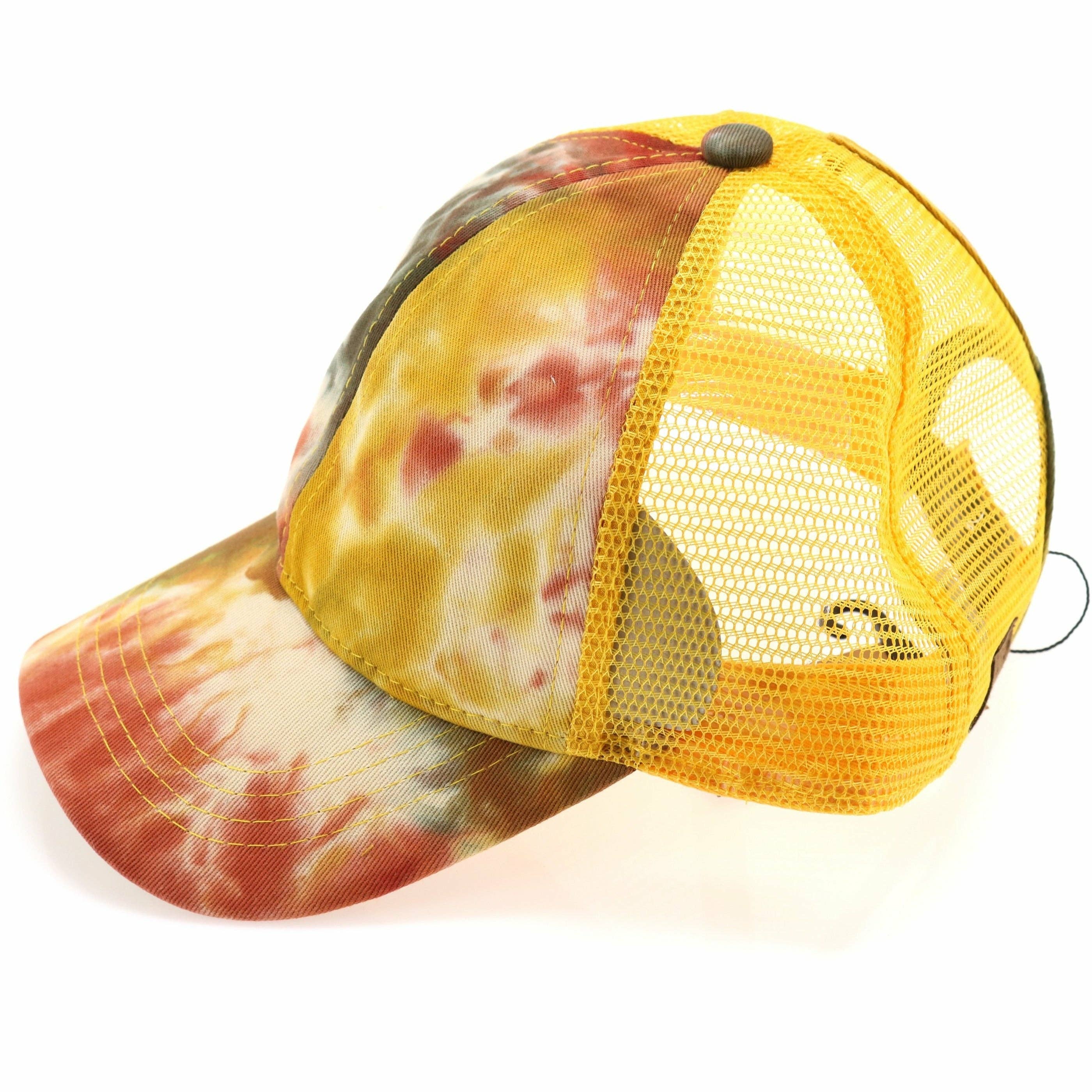 C.C Beanie – wholesale Ponytail cap – Women’s – Tie Dye High Ponytail Mesh Back CC Ball Cap BT21641