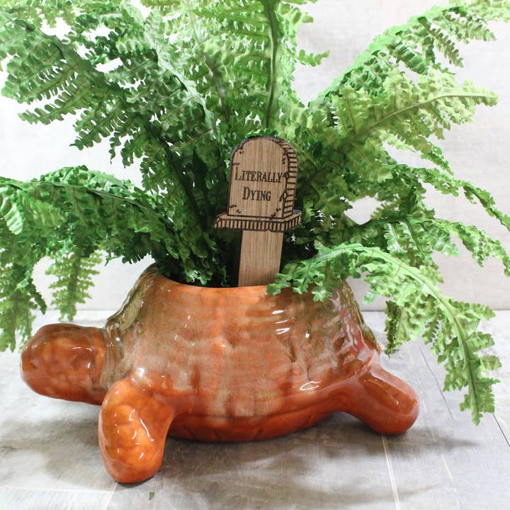 Literally Dying - Gothic Wooden Plant Stake-Set of 4 for wholesale by Raven Design