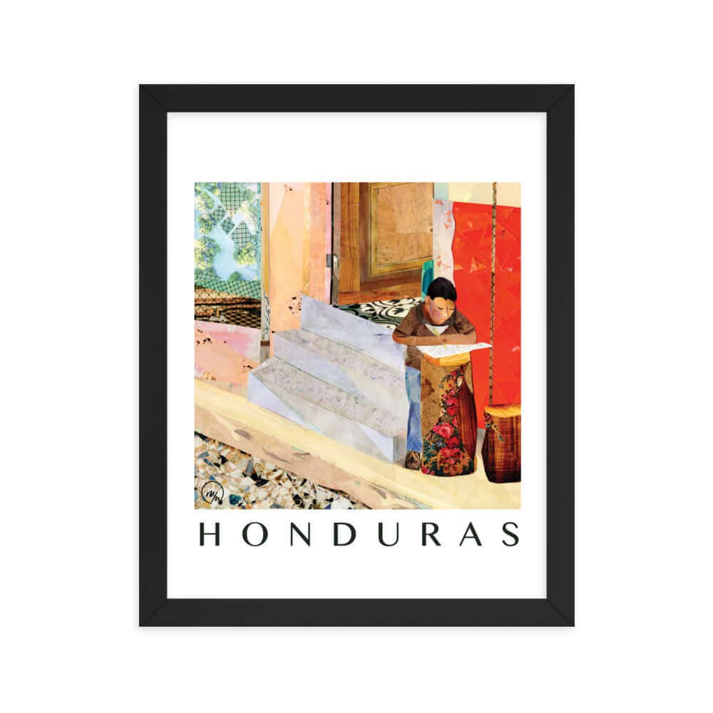 more the merrlier - Wholesale Art Print - Copán Ruinas, Honduras Framed Collage Art Poster Print5