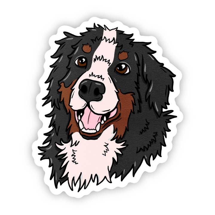 Bernese Mountain Dog Sticker for wholesale by Big Moods