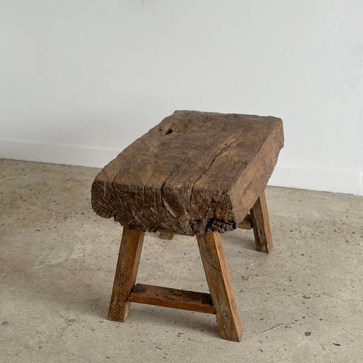 Office Objets - Wholesale Stool - Solid Asian teak stool or side table12