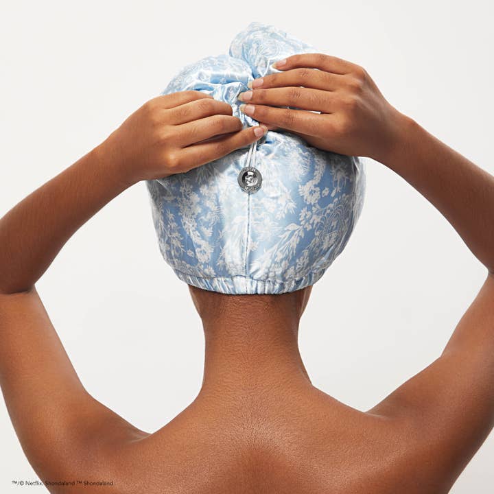 KITSCH - Wholesale Hair Towel/Wrap - Kitsch x Bridgerton Satin Wrapped Hair Towel / Toile De