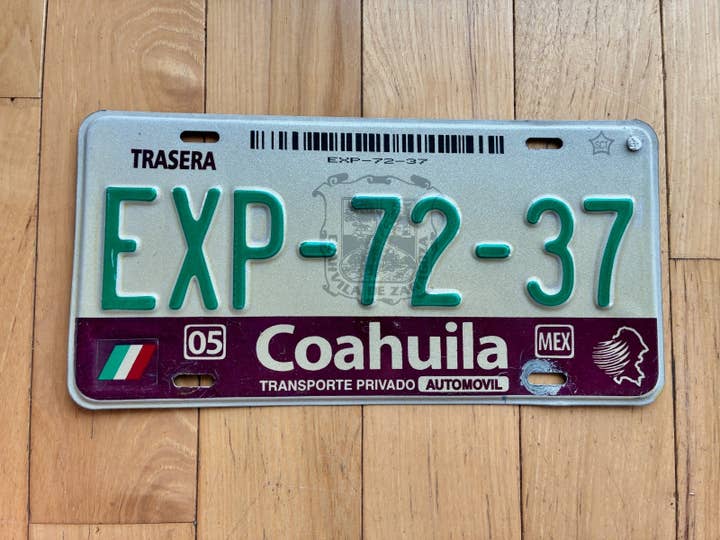 2006 Coahuila México License Plate for wholesale by RusticPlates