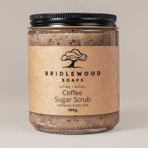 Coffee Body Scrub - Sugar for wholesale by Bridlewood Soaps