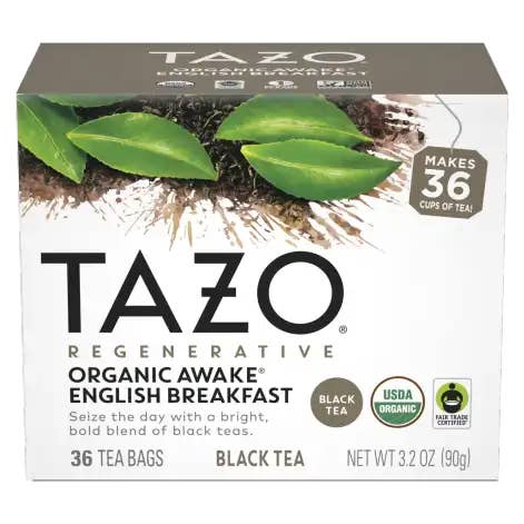 TAZO Organic Awake English Breakfast (36 ct) for wholesale by Lipton & TAZO