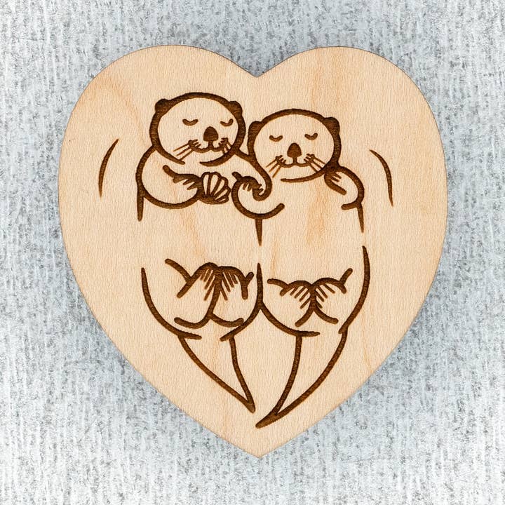 Sea Otter Magnet for wholesale by Steamer Lane Design