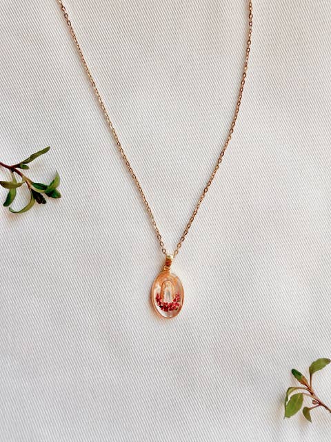 Dainty Our Lady of Lourdes Necklace for wholesale by Harleigh Leonards Designs