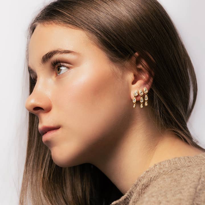 Vienna Domani Jewelry - Wholesale Dangle Earrings - Teardrop Dangle Studs1