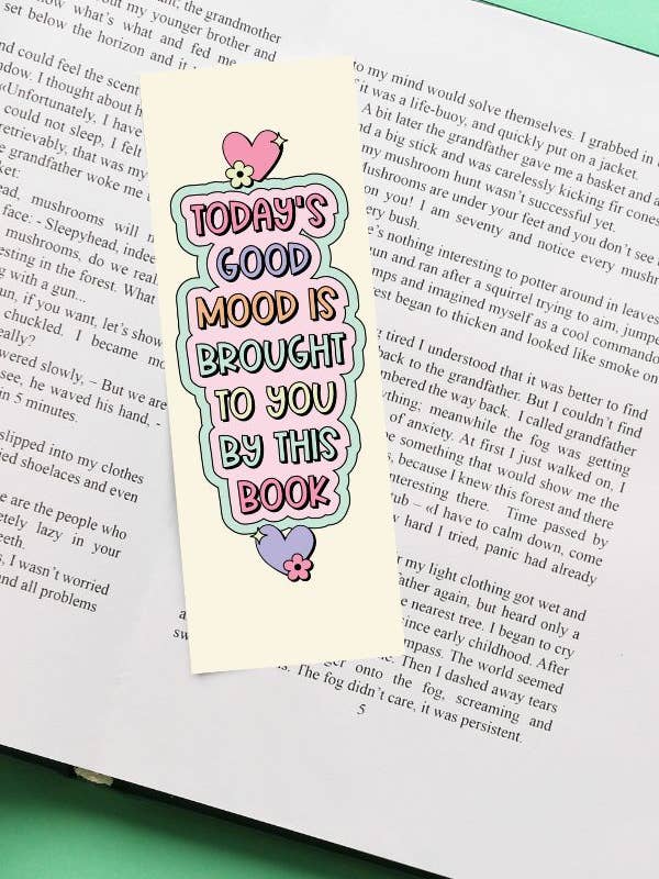 Good Mood By This Book Trendy Bookmark für den Großhandel von 1st Allie