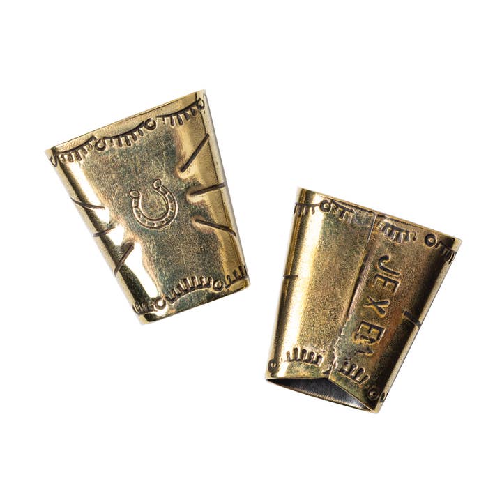 Jenni Earle - Wholesale Brooch - brass bolo bandana slide 0