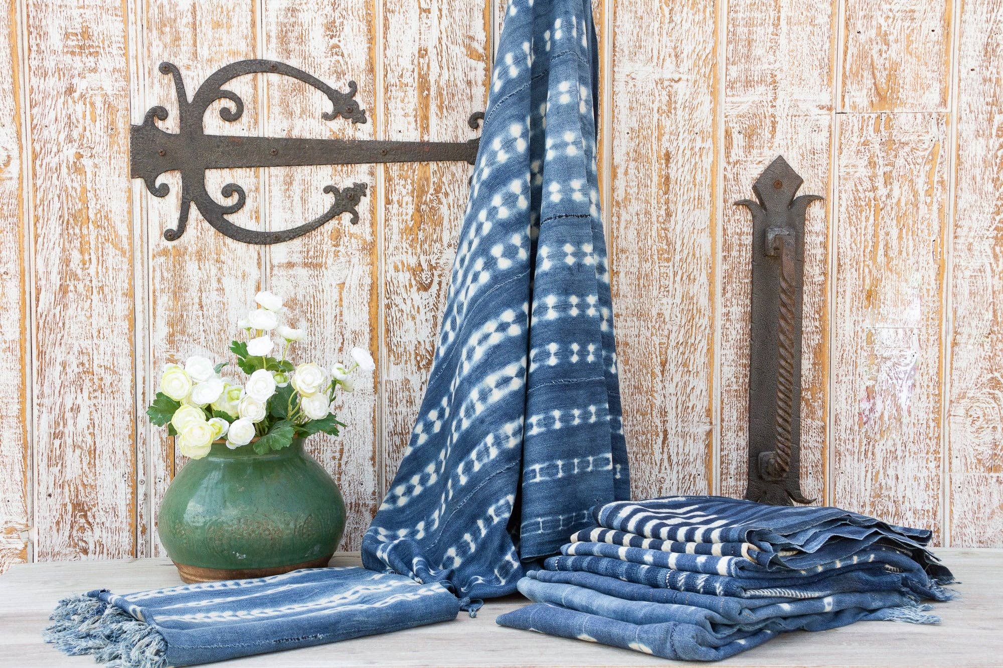 De-cor - Vendita all'ingrosso Arazzi/Tessuti d'arredo - Tessuto Aba Indigo in Mud Cloth Africano7