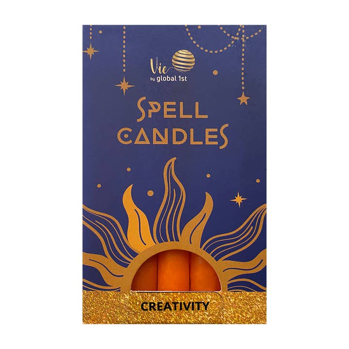 VIE - Vendita all'ingrosso Candele cilindriche/candelieri - Candele Spell, fatte a mano e inodore, confezione da 53