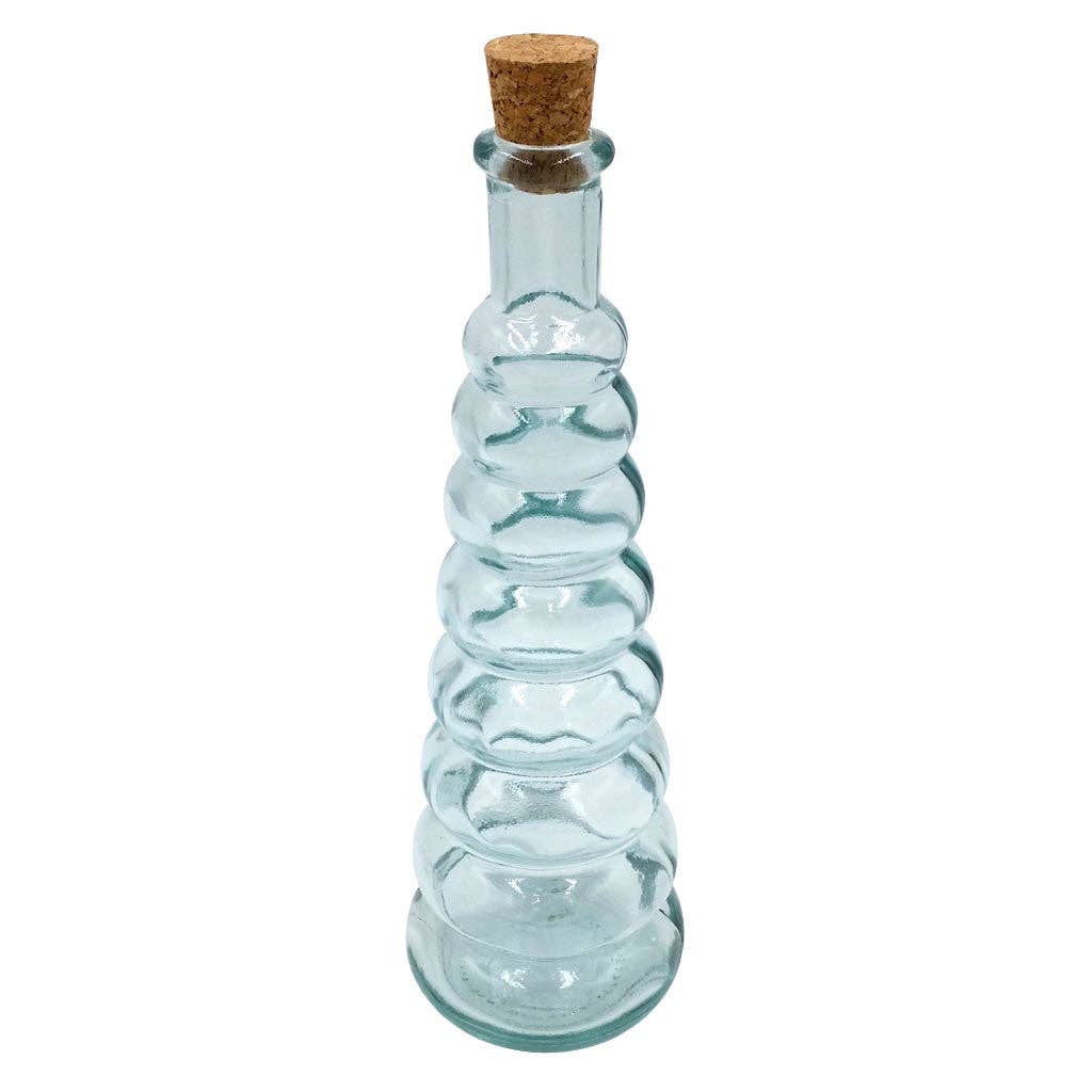 Kitchen Supply Wholesale - Wholesale Oil/Vinegar Dispenser - Green Glass Bottle with Cork, Rings - 10 oz Capacity2