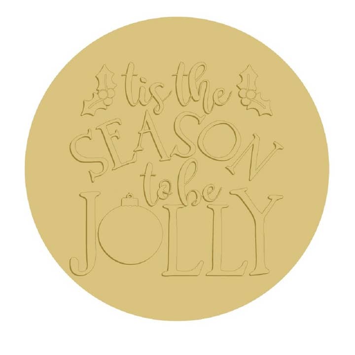 Ritaglio in legno incompiuto 3D Tis The Season, stile 4 per la vendita all'ingrosso da parte di Diverse Woodworking