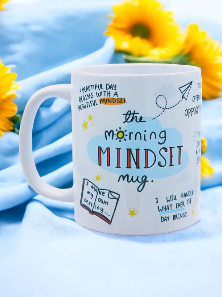 The Morning MINDSET Mug - Mental Health | Affirmation Gift for wholesale by Feel Good Gift co.