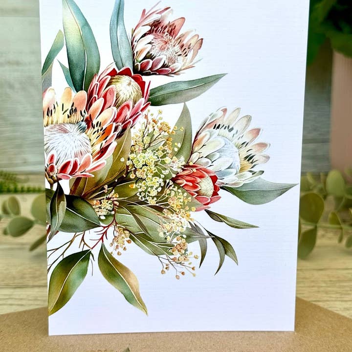 Scattered Seed Co - Wholesale Stationery/Notecard Set - AUSTRALIAN FLORALS (set 1) Blank cards set of 55