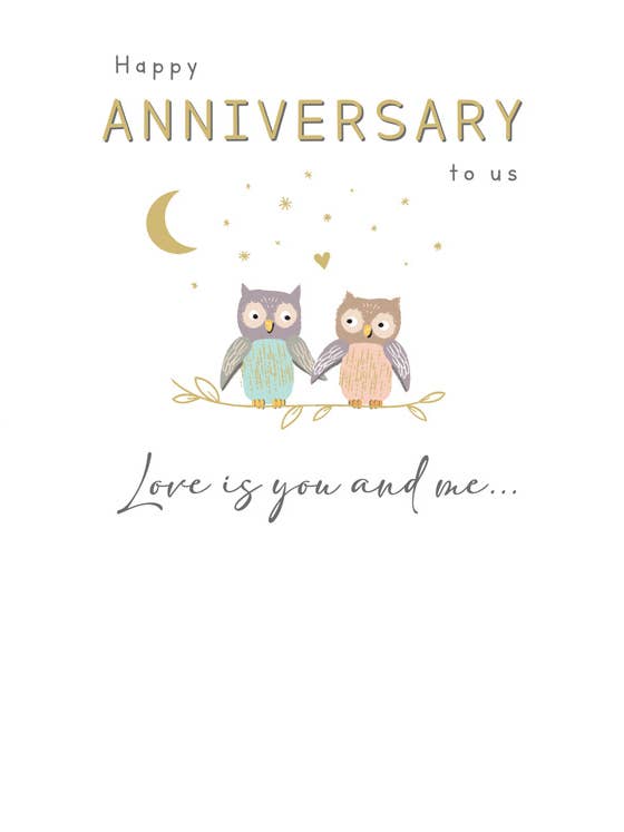 Anniversary Card, Anniv Our, Owls for wholesale by Piccadilly Greetings