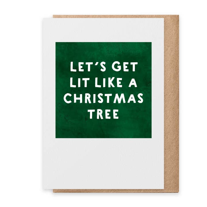 Lit - Greeting Card (Christmas) for wholesale by Paisley & Parsley
