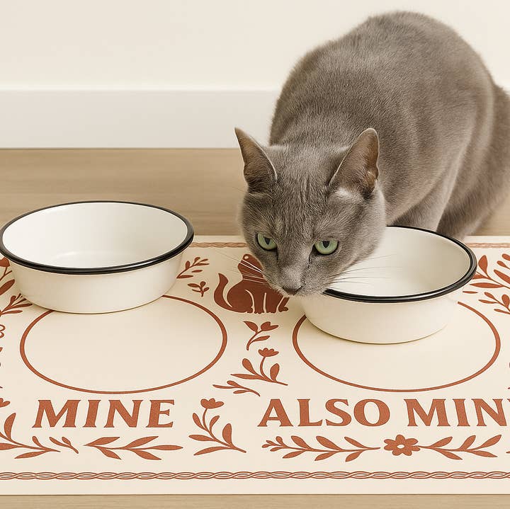 Ciao Gatto Cat Market - Wholesale Pet Food Mat - Dog - Smör & Sip Reversible Cat Placemat