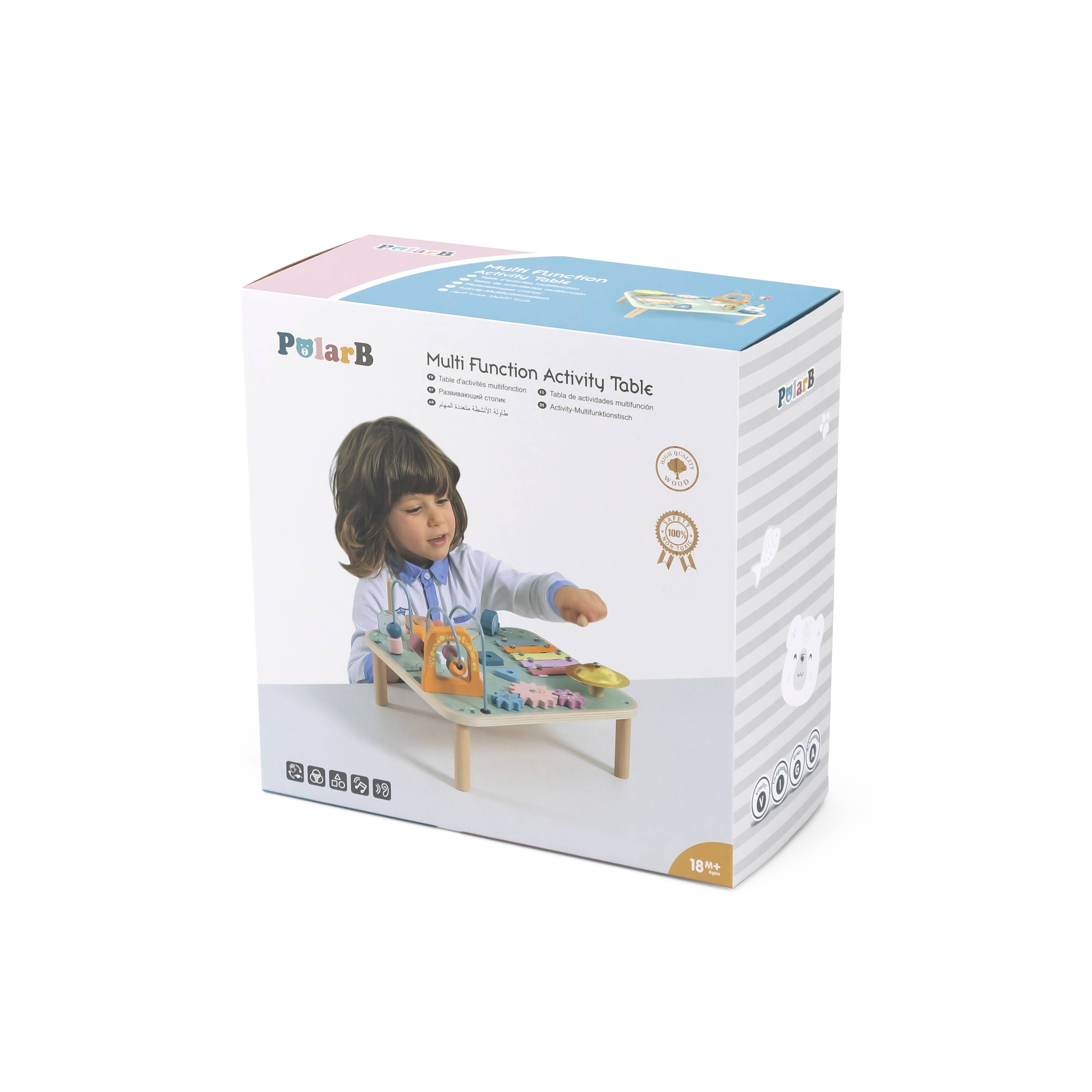 Trade Toys Limited - Wholesale Wood Toy - Kids - PolarB Multi Functional Activity Table5