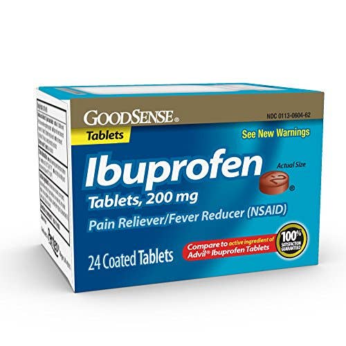 Shop The King - Wholesale Pain Relief Spray/Cream - GoodSense Ibuprofen Tablets, 200 mg, Pain Reliever and Fever Reducer, 24 Count