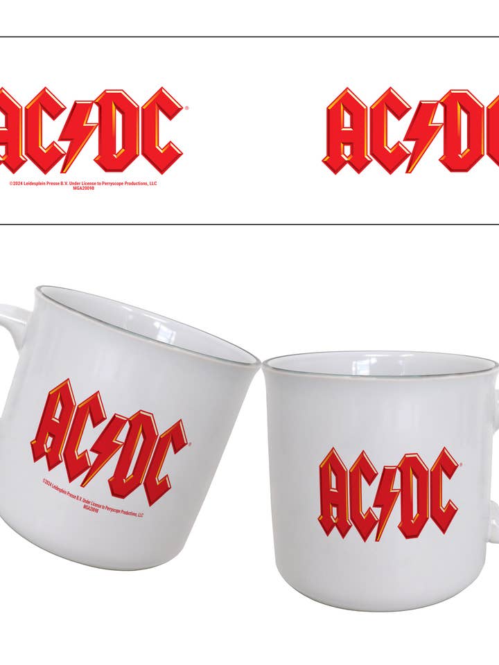AC/DC - Logo 20oz Camper Mug for wholesale by Pyramid America