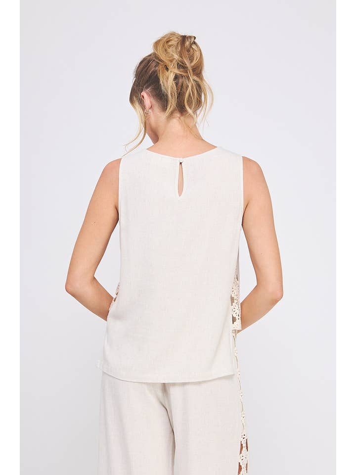 Allie Rose – Großhandel Tunika – Damen – Leinenmischung Lockeres Tunika-Top6