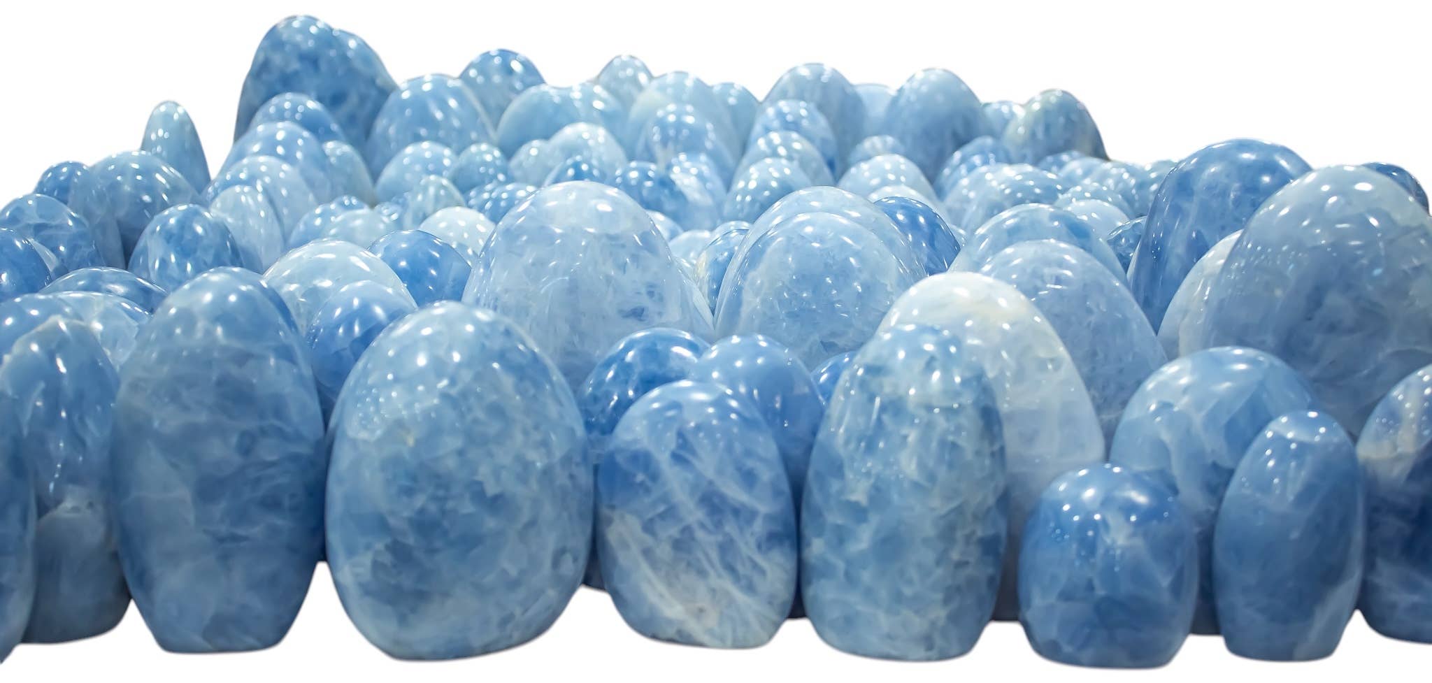 Quasar Gems USA - Wholesale Spiritual Stone/Crystal - Blue Calcite Freeform 1Kg/2lbs0