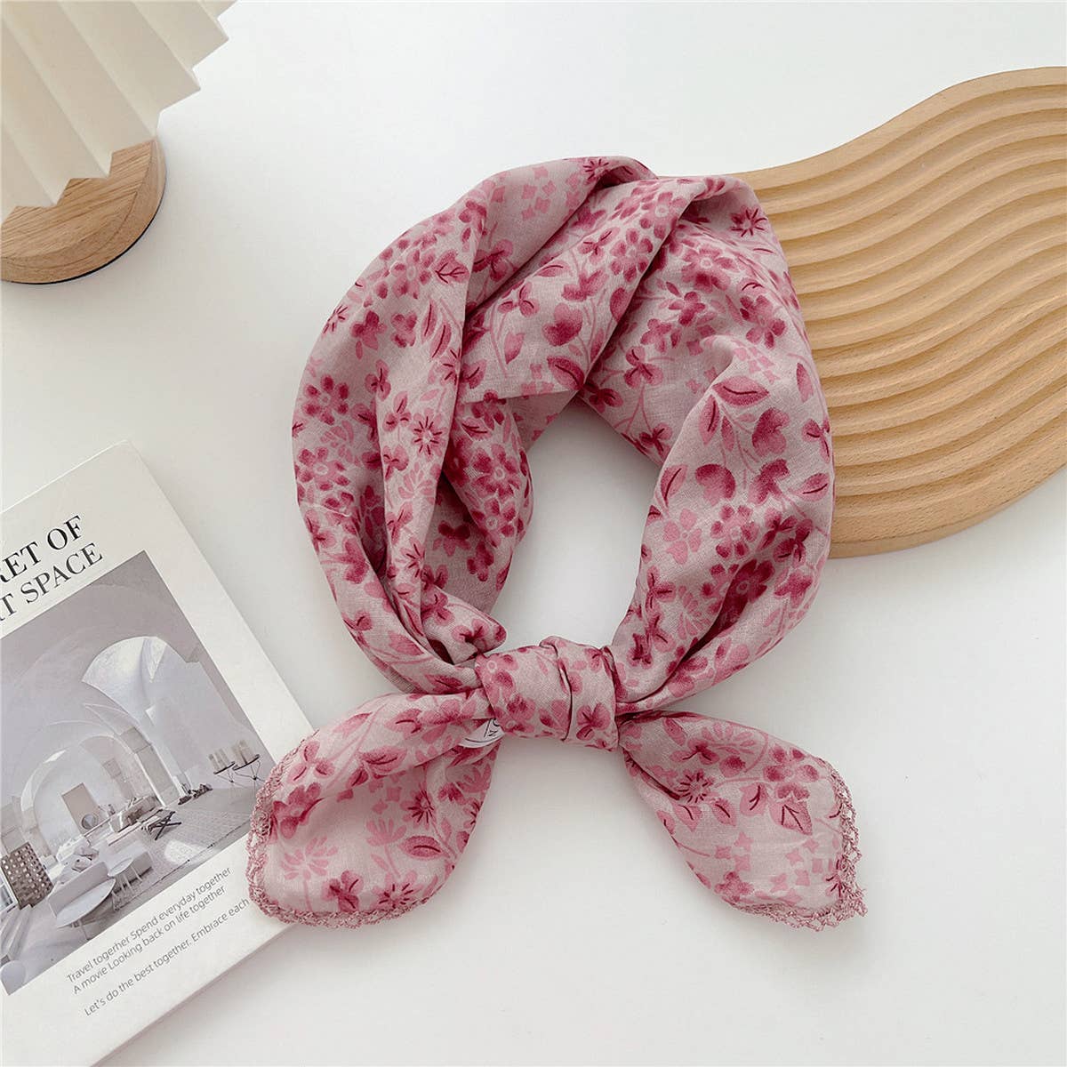 ACCITY - Wholesale Scarf - Women's - Cotton Linen Square Scarf for Women’s Neck Wrap_CWMS067230