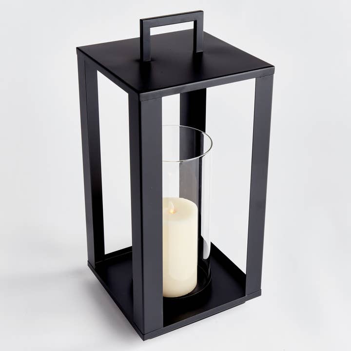 Waylon Lantern Large, Black for wholesale on Faire1