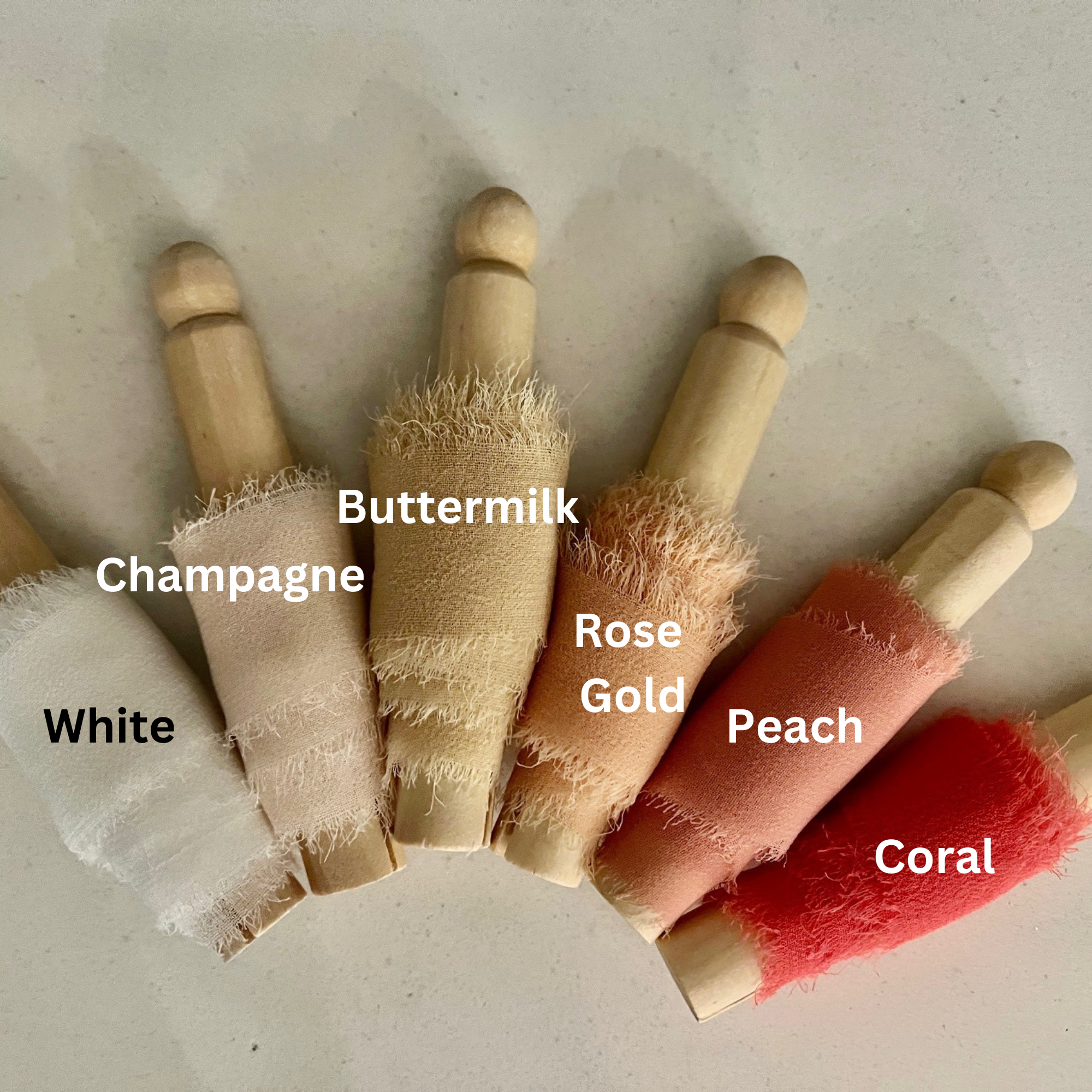 Olive Lane - Venta al por mayor Cintas - Envoltorio de regalos - Rollo de 10 m de cinta de gasa con borde crudo disponible en más de 30 colores2