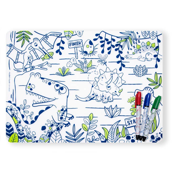 Mark-Mat Set: Dino Maze for wholesale by modern-twist