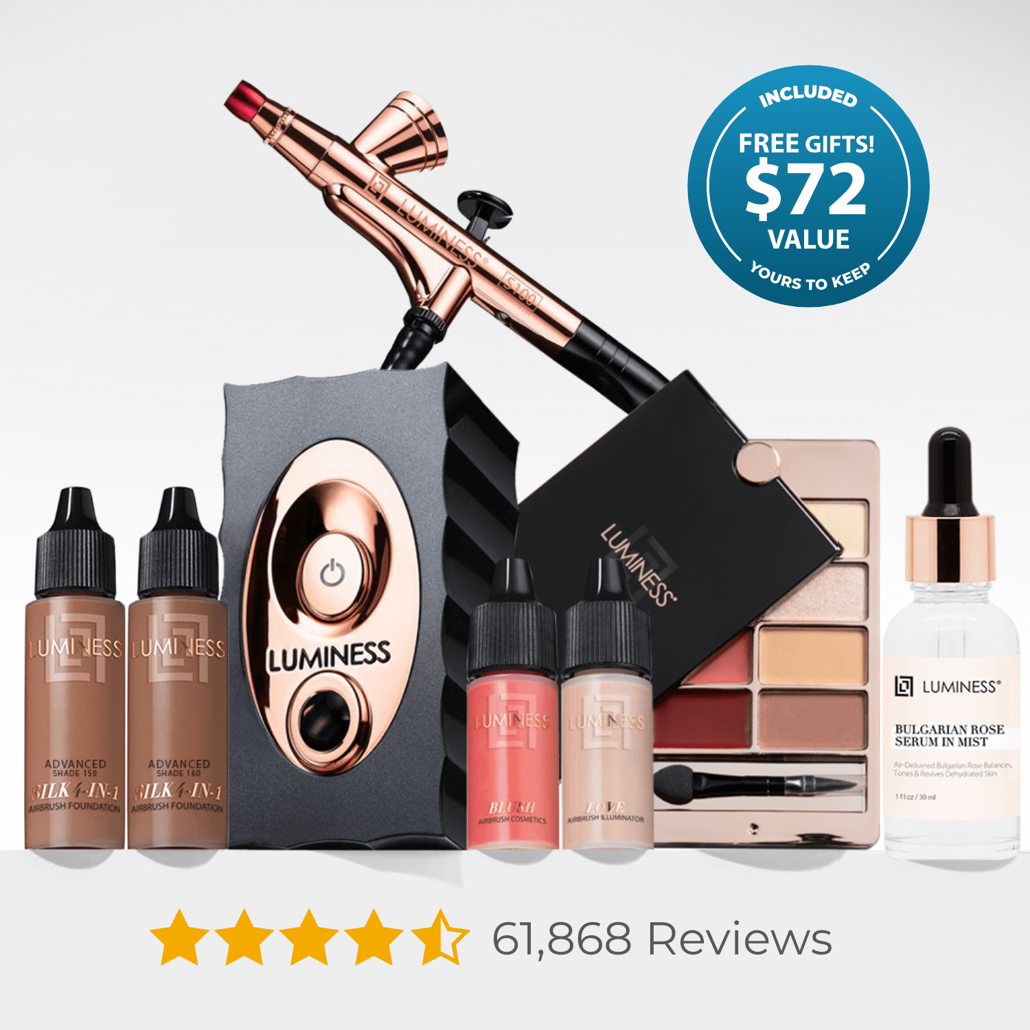 LUMINESS - Wholesale Makeup Brush Set - Icon Airbrush System Kit31