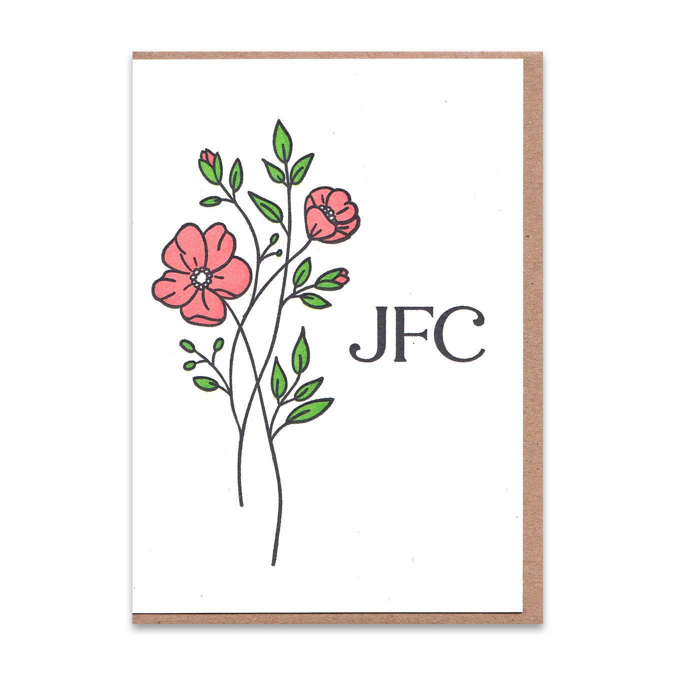 Lady Pilot Letterpress - Wholesale Everyday Greeting Card - JFC Flower Greeting Card0