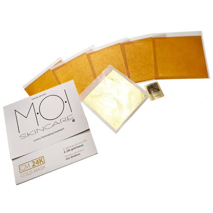 sesioMWorld - M·O·I Professional - Wholesale Face mask chain - GOLD MASK 24K gold foil complete facial treatment2