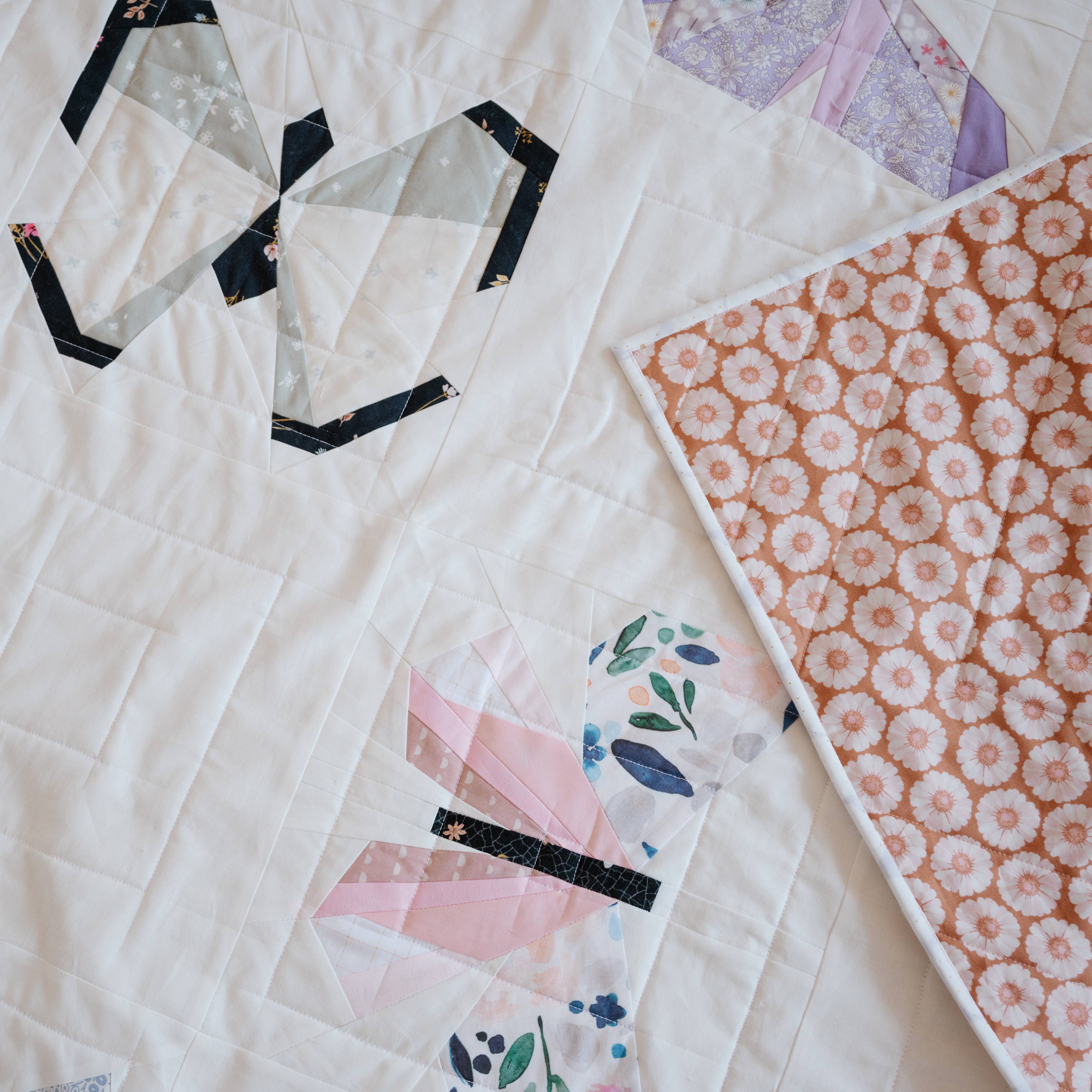 Aurora + Holly - Wholesale Knutselnaai-set - Vlinder Quiltpatroon2