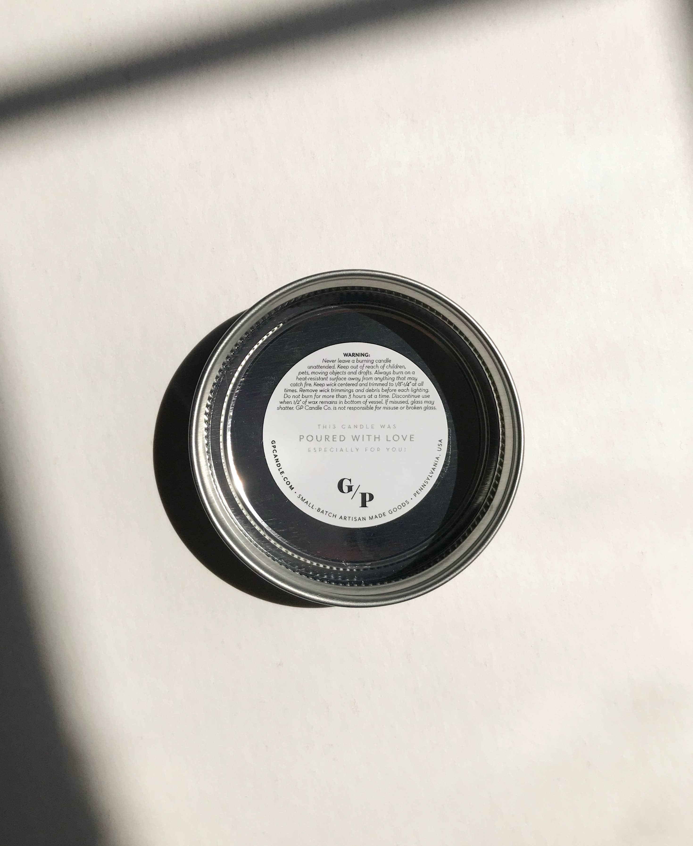 GP Candle Co. - Wholesale Jar/Filled Candle - No Label 7 oz. Candle with Silver Lid - Case of 242