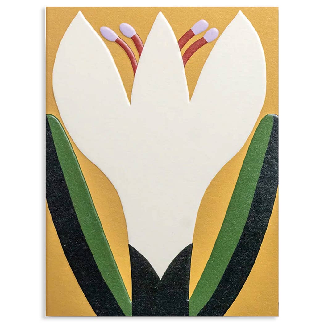 Calypso Cards LLC - Vente Carte de vœux classique - CARTE DE VŒUX VIERGE FLEUR DE MARS 3,5 x 4,75"0