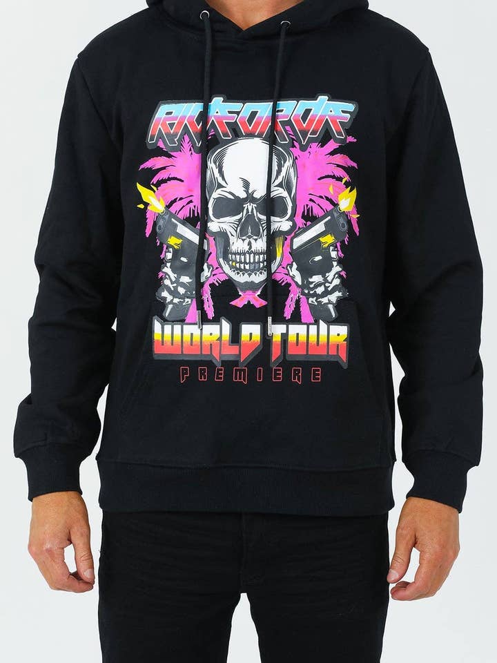 Black Ride Or Die Hoodie for wholesale by World Tour