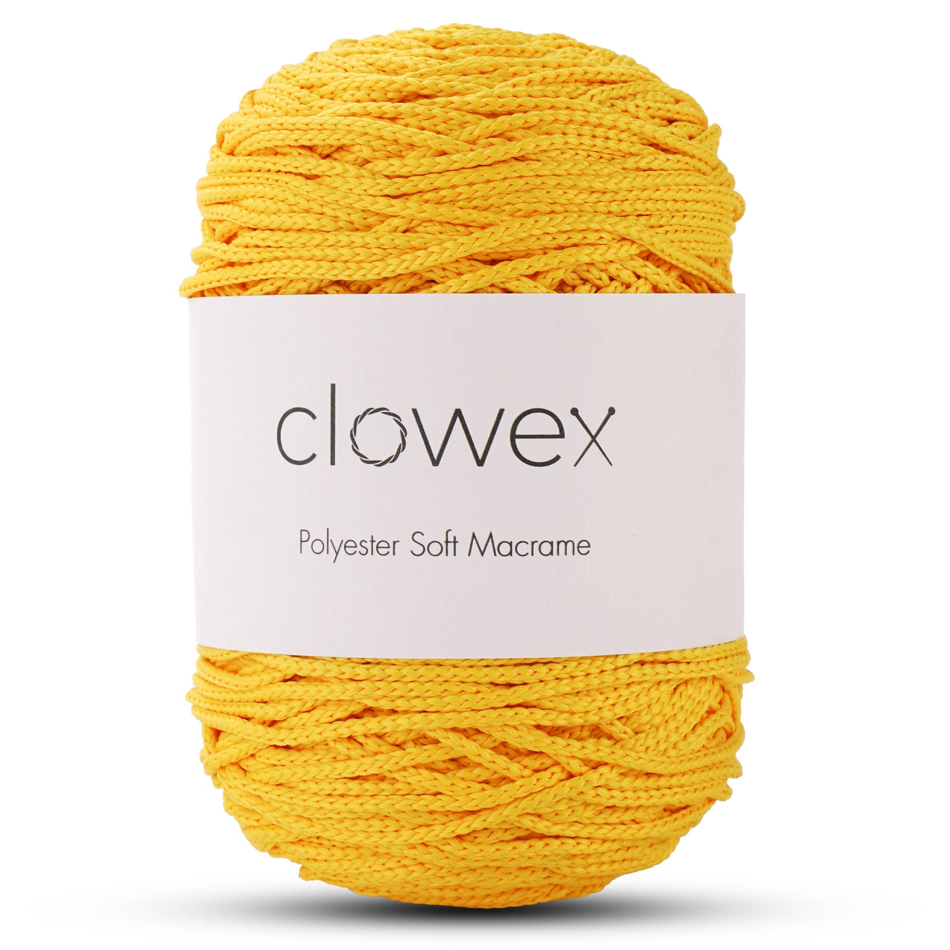 Clowex Textile LLC - Vente Fils à tricoter - Corde Macramé Douce en Polyester 2,5 mm, Fil de Corde Tressé Coloré9