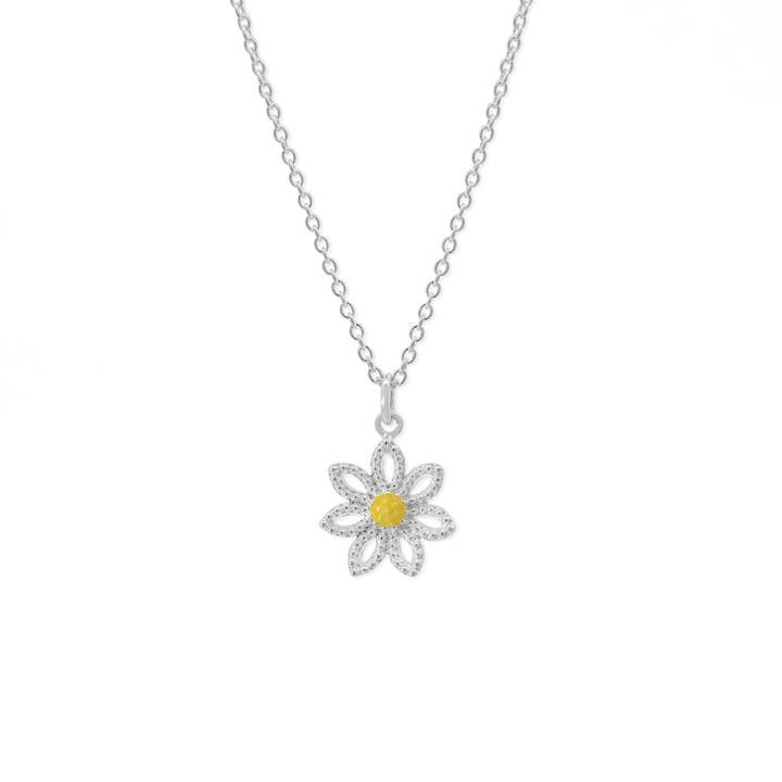 Golden Bloom Sunflower Necklace (NA 2754YL) for wholesale by Boma Jewelry