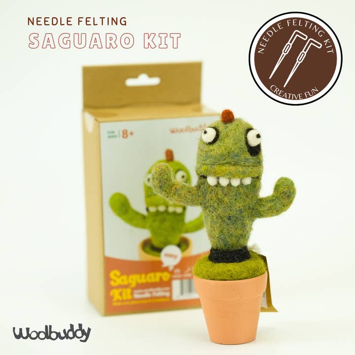 DIY-Nadelfilz-Monster-Kit – Saguaro für den Großhandel von Woolbuddy