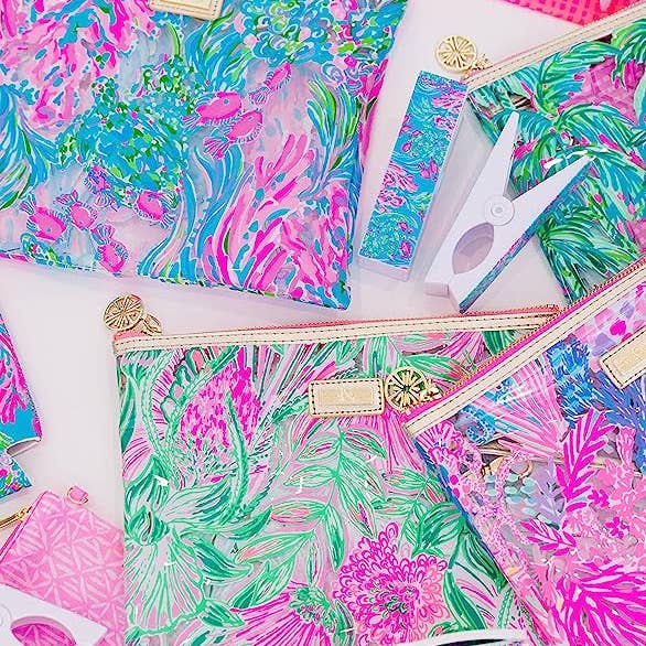 Lilly Pulitzer by Lifeguard Press - Wholesale Pouch - Women's - Beach Day Pouch, Coming in Hot