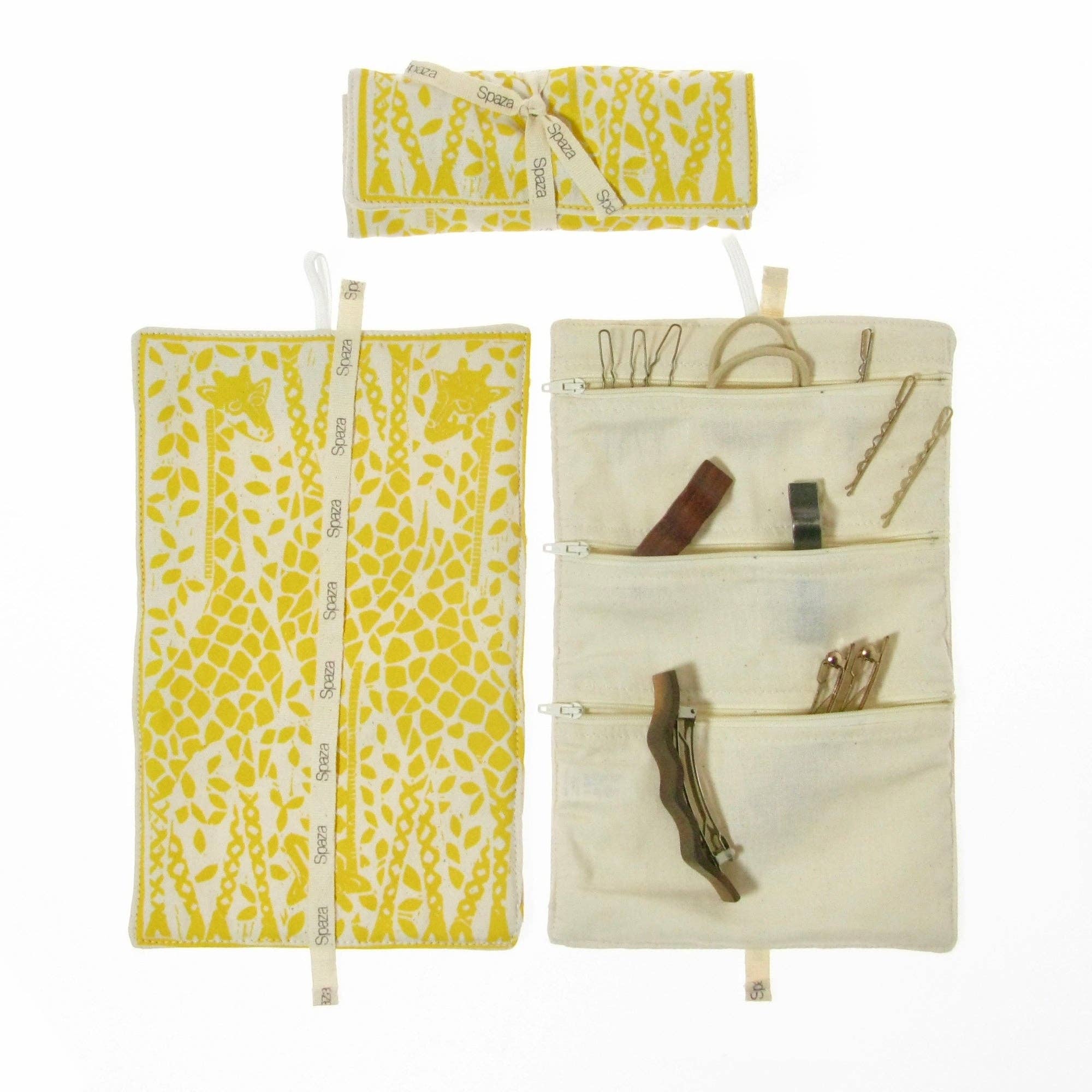 Spaza Home UK - Wholesale Jewelry Box/Organizer - Jewellery Roll Giraffe Print | Keeping Jewellery Untangled2