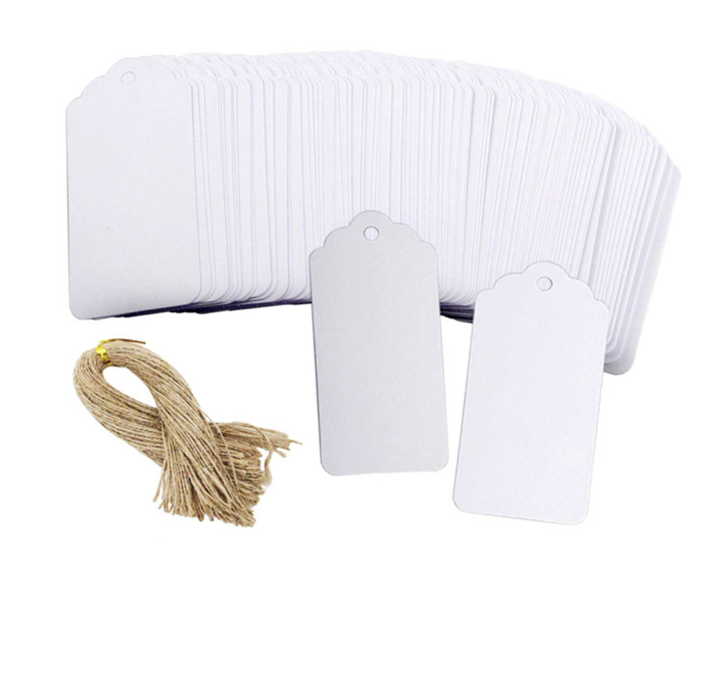 ByHome – wholesale Gift tag – 3.7"x1.8" 3 colors Wavy edge blank message Paper Gift tag3