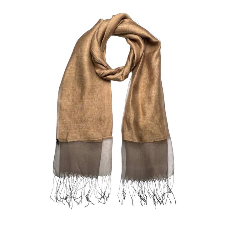 Dubbelgelaagde Organza Zijde Effen Sjaal - 19 Kleuren voor wholesale door Lili Scarves