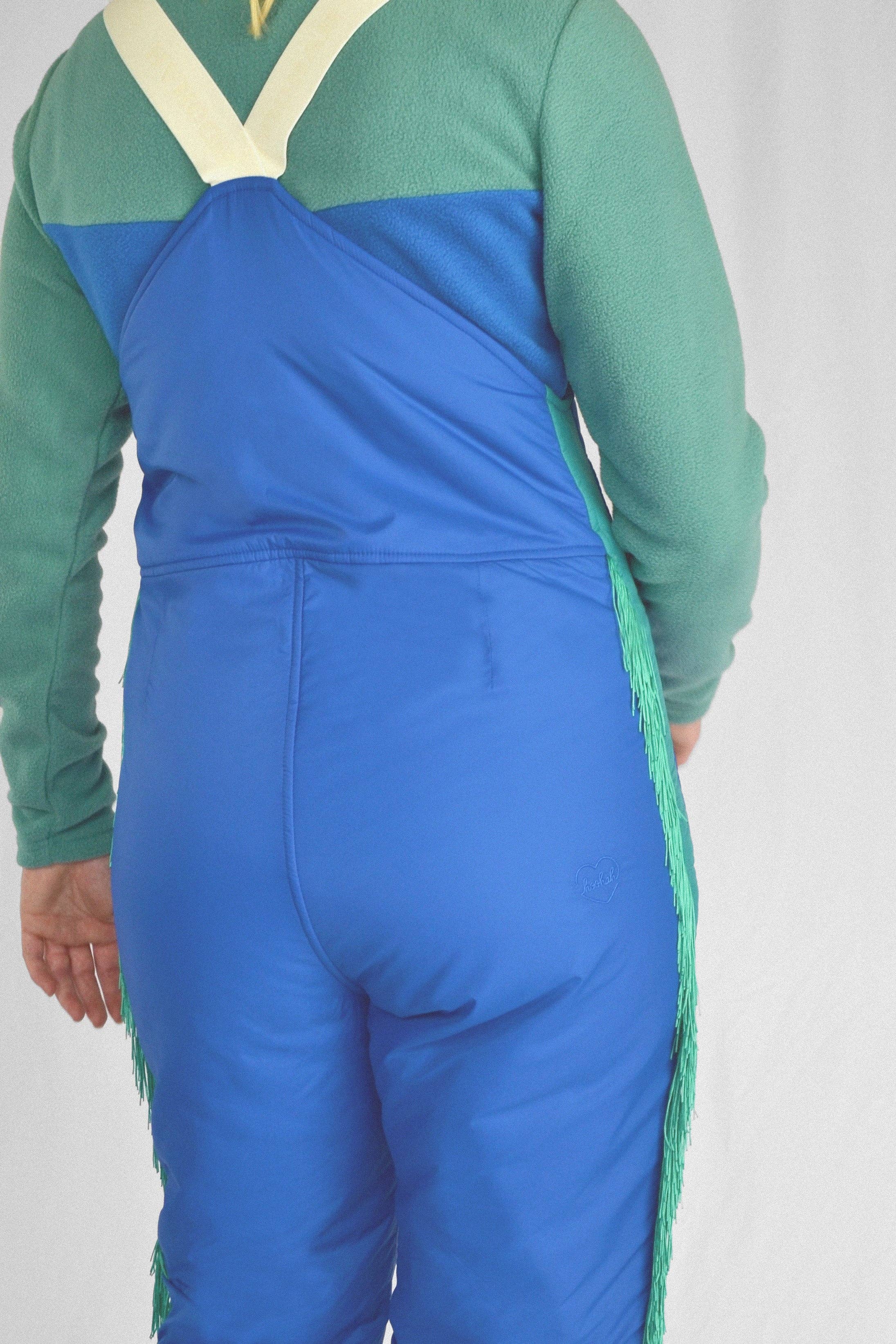 Hoohah - Wholesale Pants - Women's - Western Bibs in Beryl Blue4