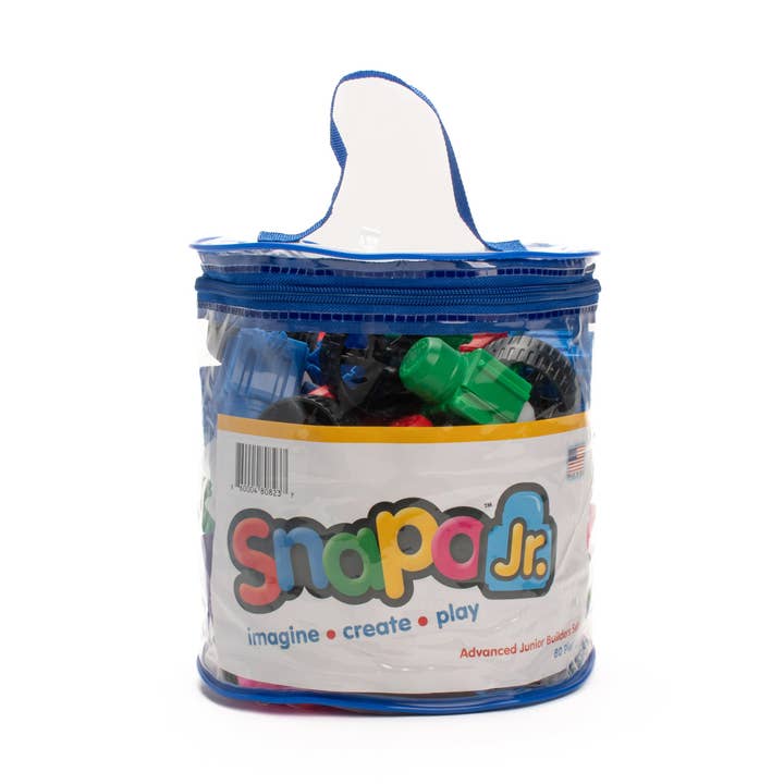 Snapo Jr. Advanced Builder's Kit 80 Pieces - STEAM Toy for Infant, Toddlers, and Preschool for wholesale by Snapo Toys