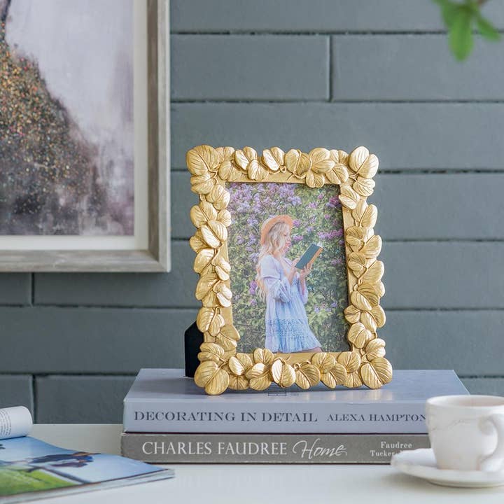 7.5x9.5" Gold Photo Frame, 5x7" Opening - Gold for wholesale by A&B Home Group Inc.