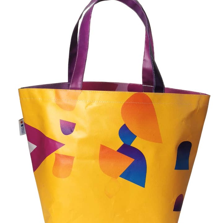 Tisséna - Wholesale Shoulder Bag - Unisex - 50 eco-friendly recycled tarp tote bags - France